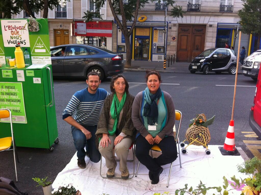 Europe Écologie les Verts fête le Park(ing) Day dans le&nbsp;11e