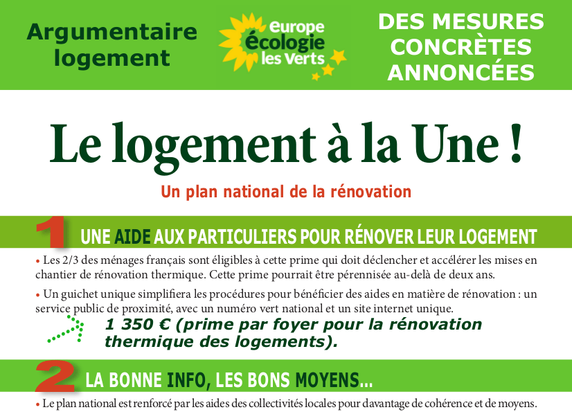 Argumentaire : Le Logement à la Une&nbsp;!