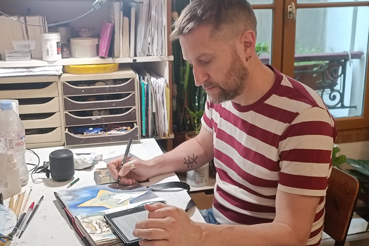 Marcus McAllister : d’une frontière à l’autre en se laissant guider par le rêve de la&nbsp;peinture.